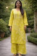 Chanderi Silk Chikankari Set