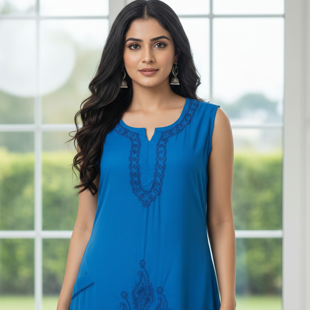 Chikankari Kurti - Slab