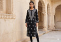 Handcrafted Black & White Lucknowi Chikankari Long Kurti
