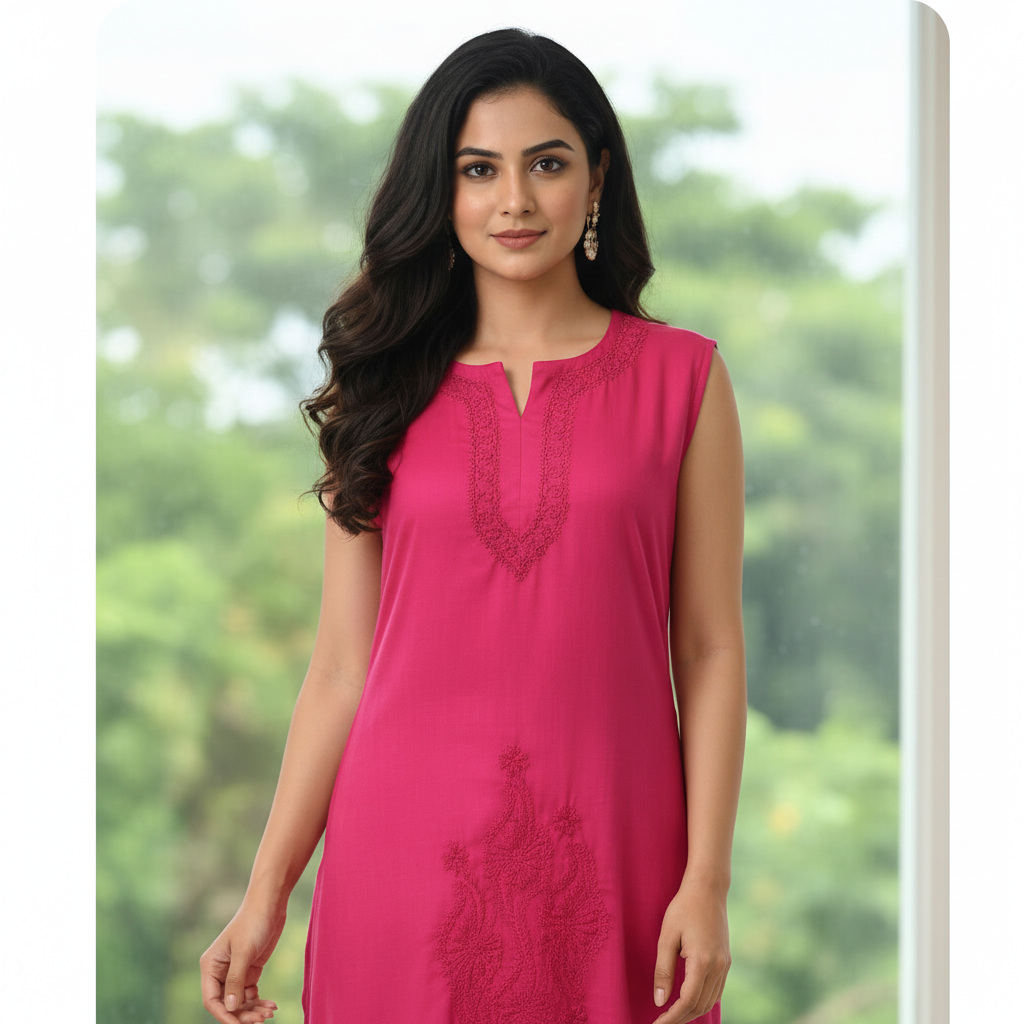 Chikankari Kurti - Slab